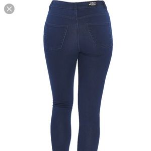 CHEAP MONDAY skinny high-waisted dark jeans